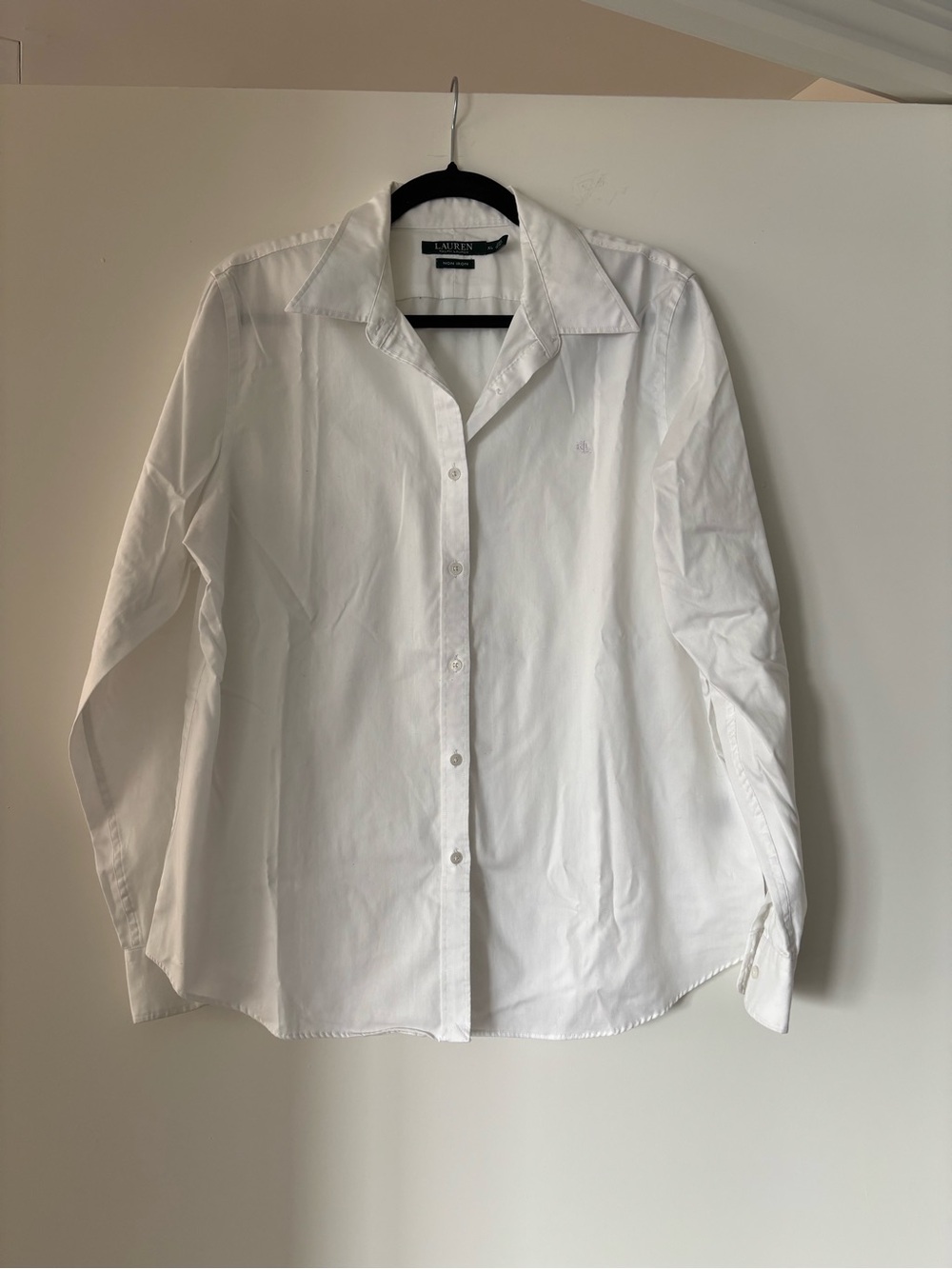 Lauren Ralph Lauren Men's White Button-Down Dress Shirt
